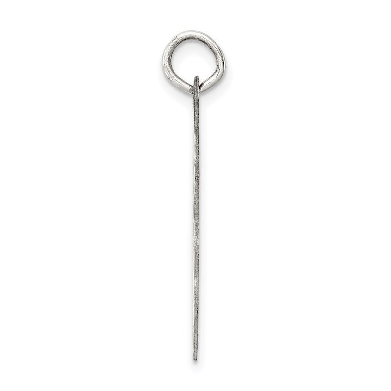 Sterling Silver Rhodium-Plated Confirmation Disc Charm