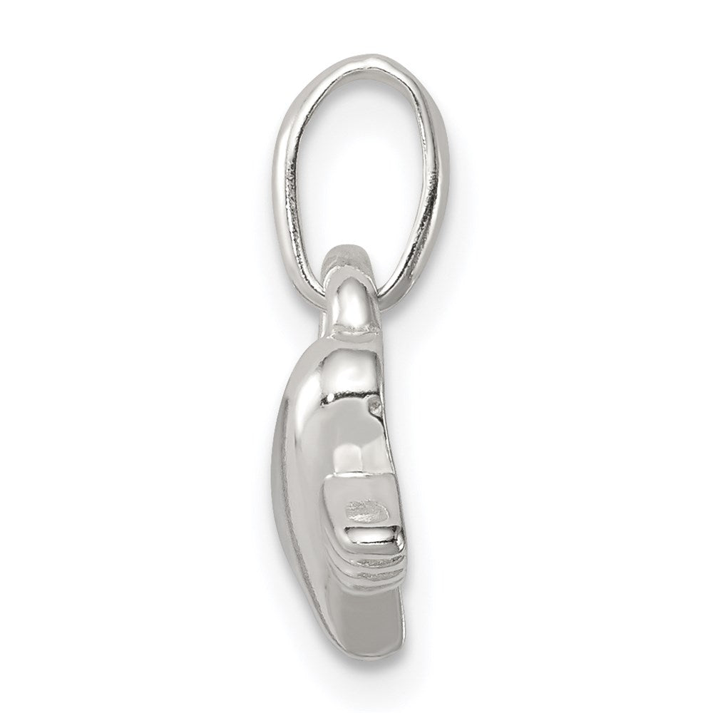 Sterling Silver Heart W/Wings Charm
