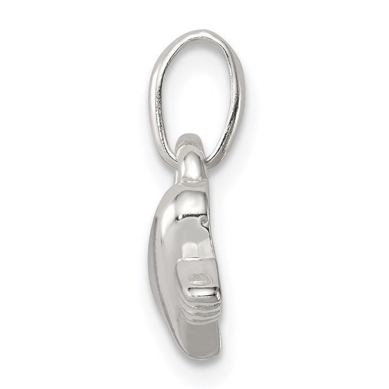 Sterling Silver Heart W/Wings Charm