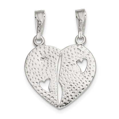 Sterling Silver Best Friends Break Apart Heart