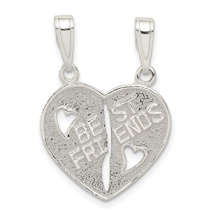 Sterling Silver Best Friends Break Apart Heart