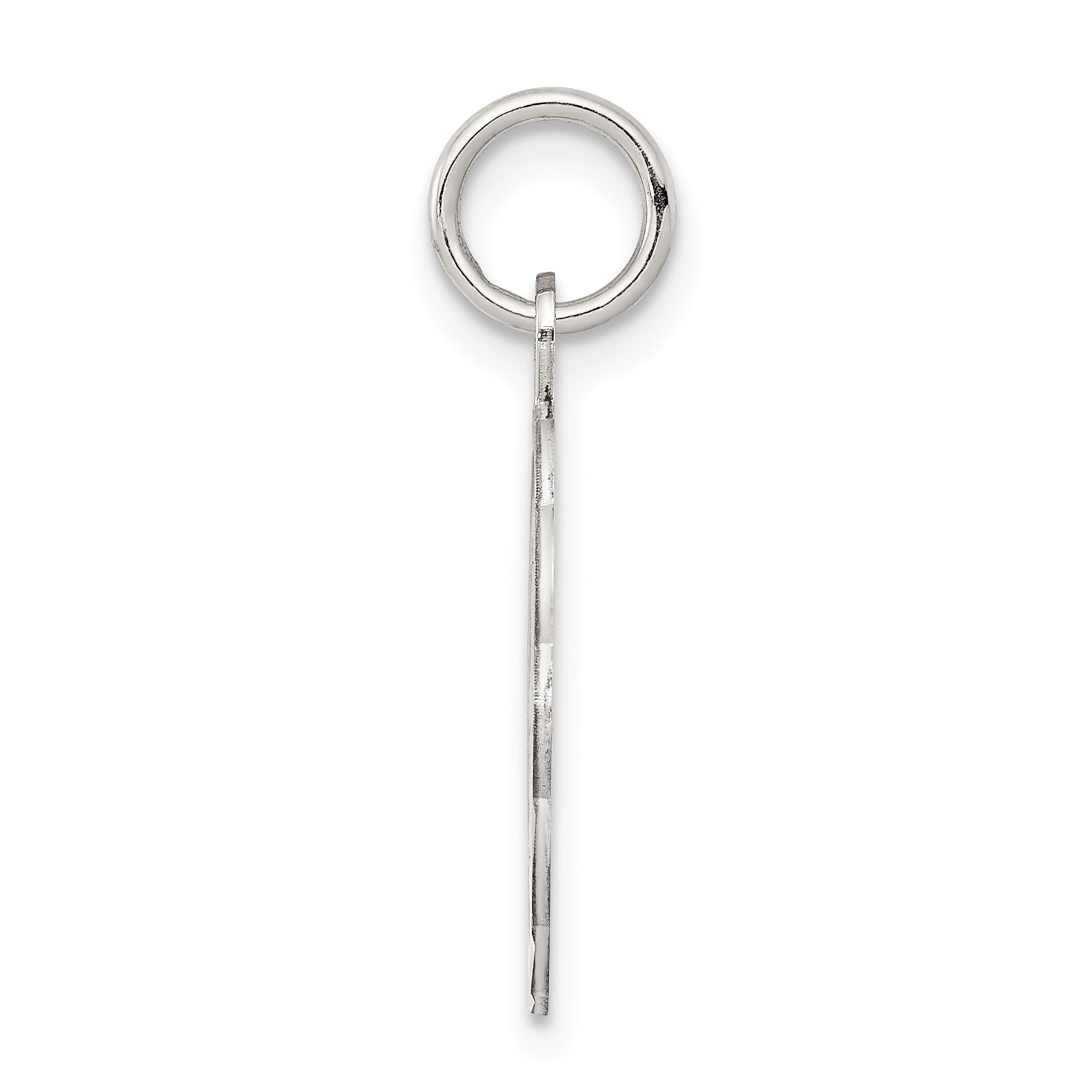 Sterling Silver Rhodium-Plated St. Christopher Medal Charm