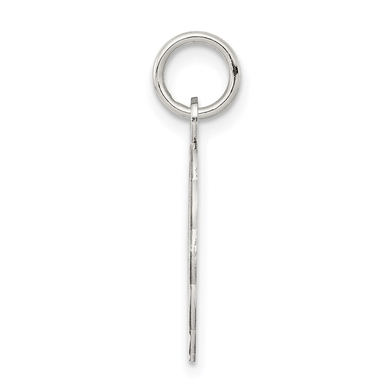 Sterling Silver Rhodium-Plated St. Christopher Medal Charm