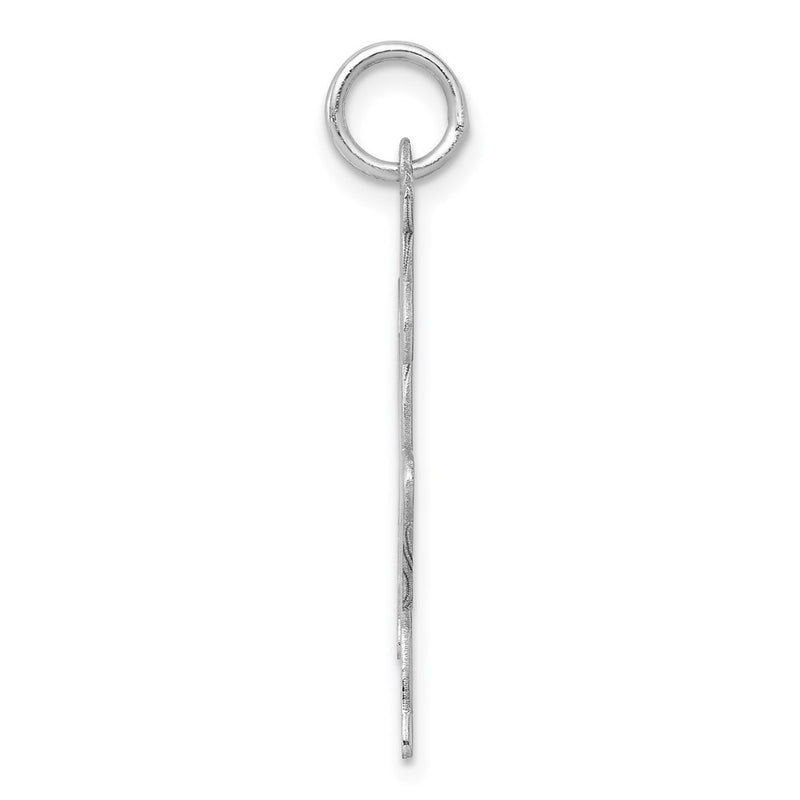 Sterling Silver Rhodium-Plated Horse Disc