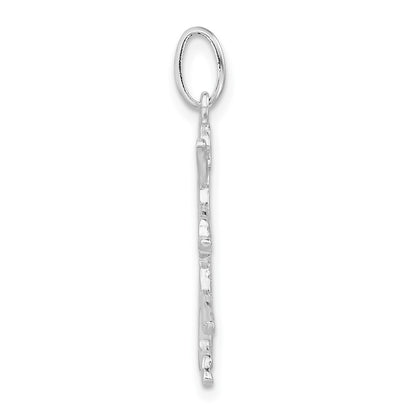 Sterling Silver Polished Bronco Rider Charm