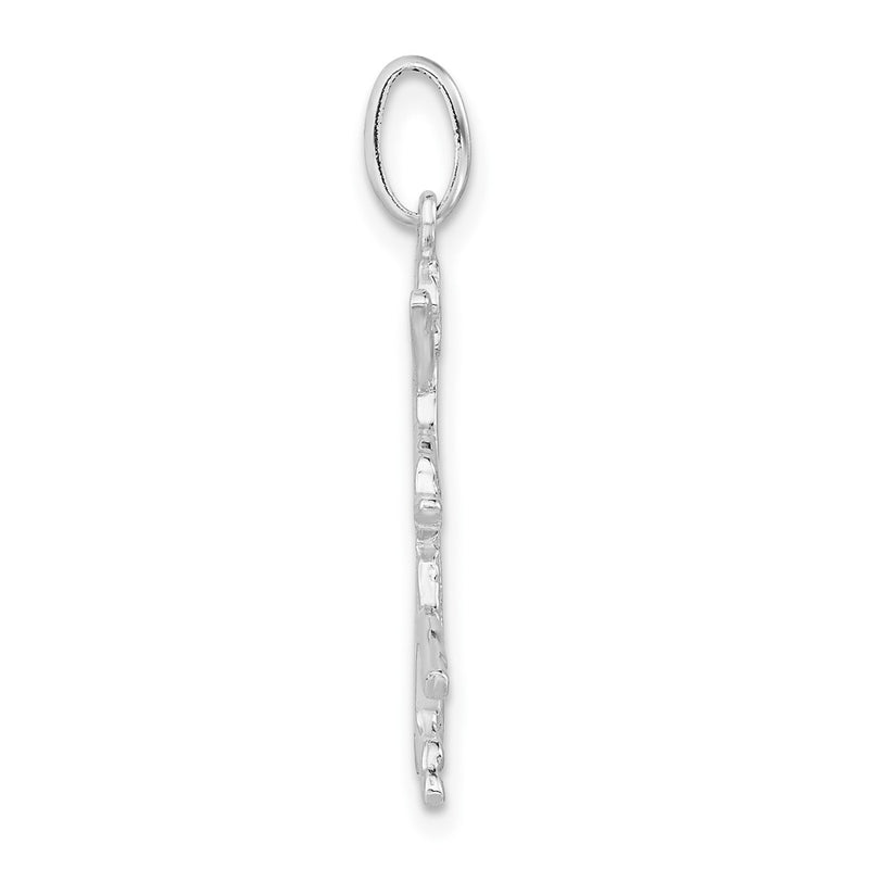 Sterling Silver Polished Bronco Rider Charm