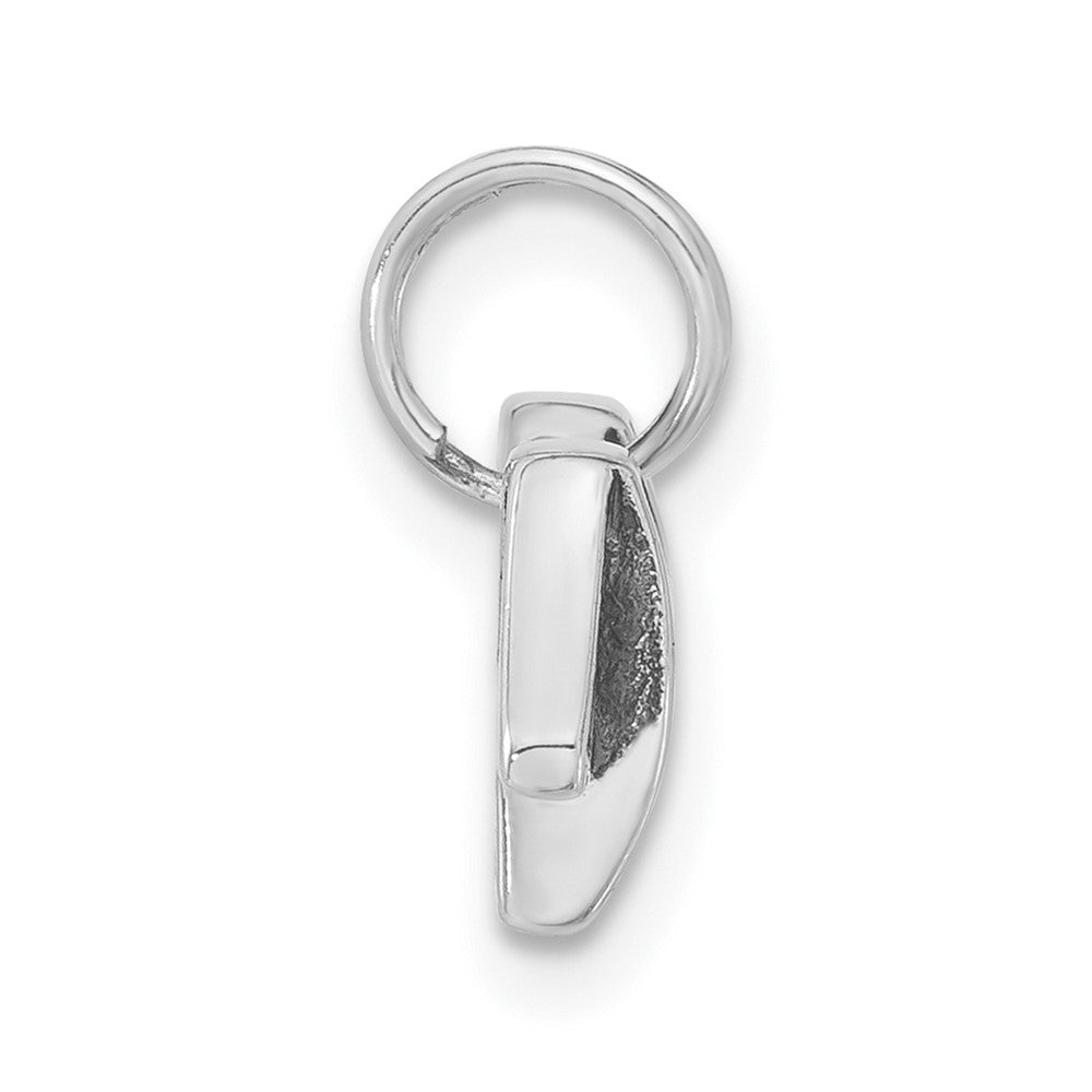Sterling Silver Antiqued Enameled & Marcasite Bridge Charm