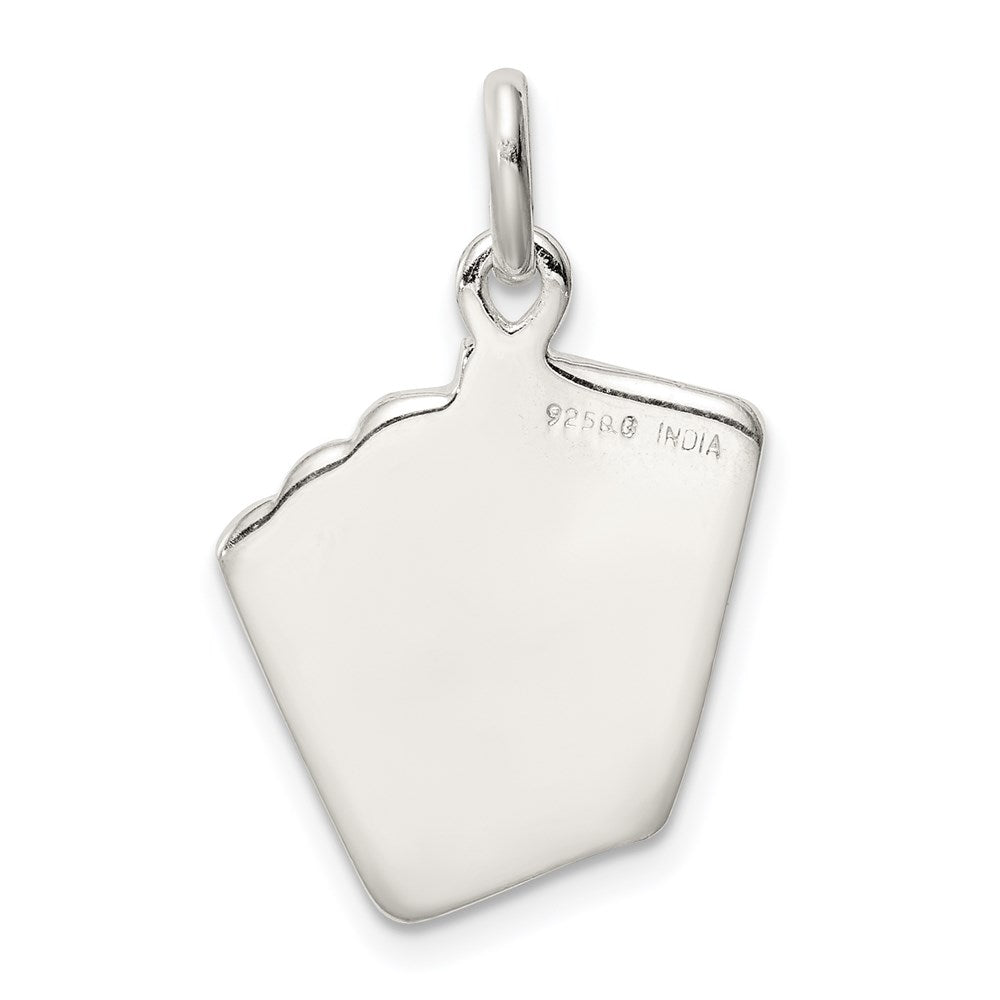 Sterling Silver Playing Card'S Charm