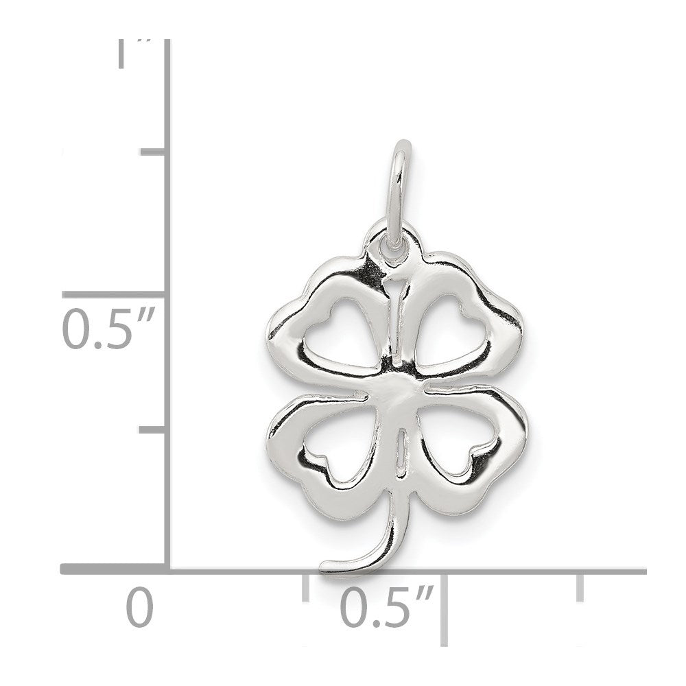 Sterling Silver 4-Leaf Clover Charm