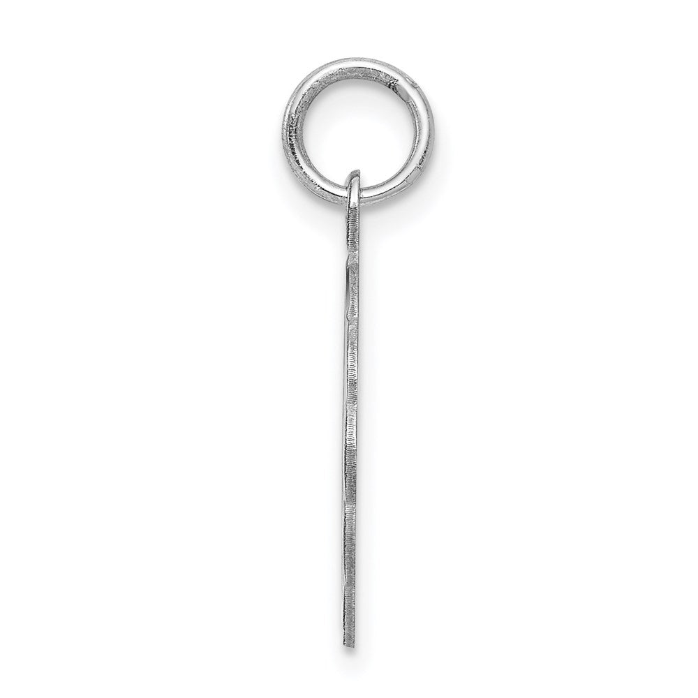 Sterling Silver Silver/Rhodium-Plated Brocaded Letter G Initial Pendant