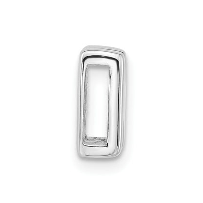 Sterling Silver Polished N Initial Slide