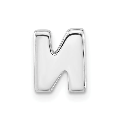 Sterling Silver Polished N Initial Slide