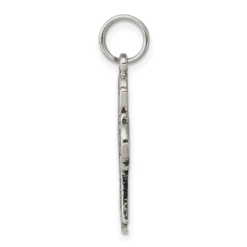 Sterling Silver Antiqued Cross Charm