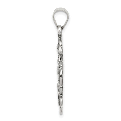 Sterling Silver Antiqued 4-Way Medal