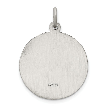 Sterling Silver Antiqued St. Christopher Medal
