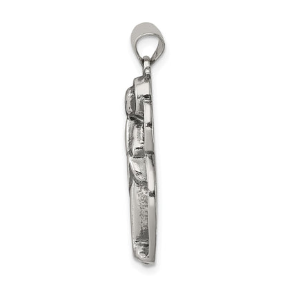 Sterling Silver Antiqued Blessed Mary Charm