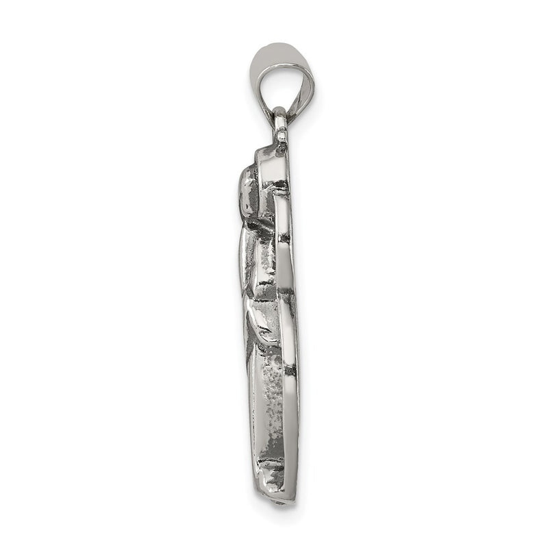 Sterling Silver Antiqued Blessed Mary Charm