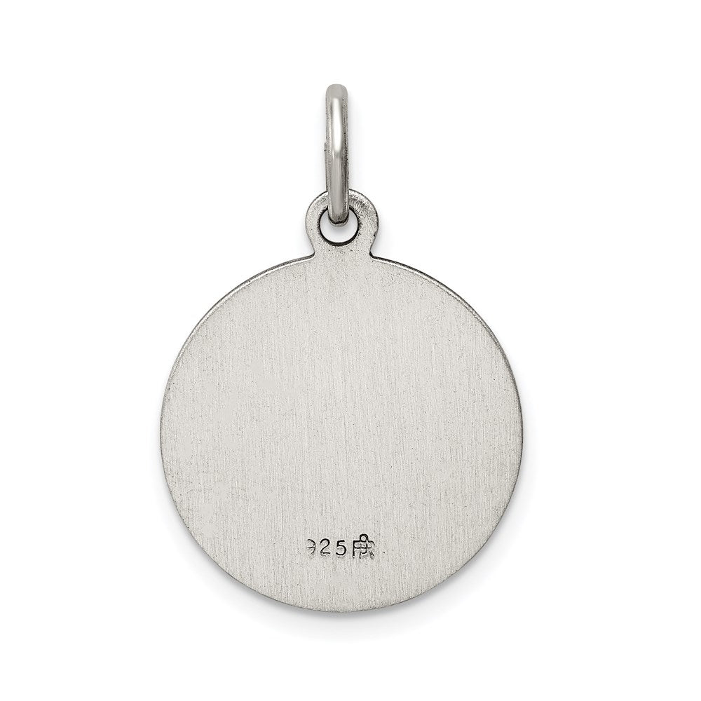 Sterling Silver Antiqued U.s. Air Force Medal Charm