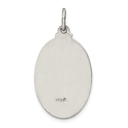 Sterling Silver Antiqued Saint Anthony Medal