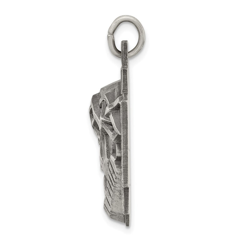 Sterling Silver Antiqued Ecce Homo Medal