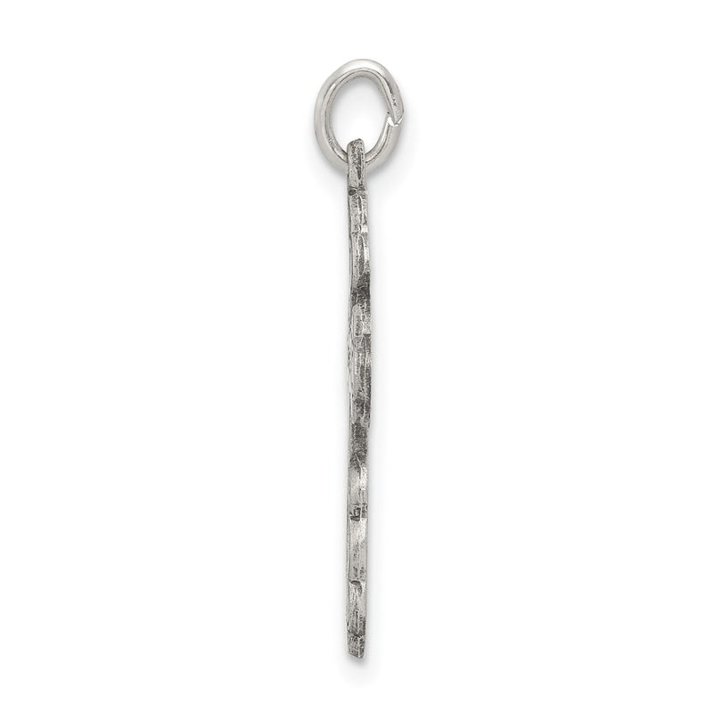 Sterling Silver Antiqued Eastern Orthodox Cross Charm