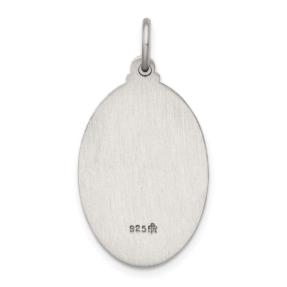 Sterling Silver Antiqued Our Lady Of Guadalupe Medal