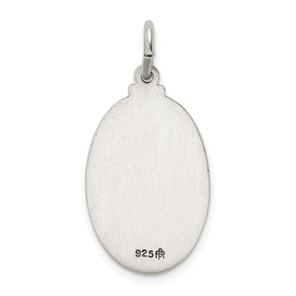 Sterling Silver Antiqued St. Christopher Medal