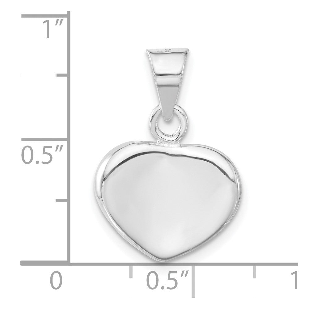 Sterling Silver Polished Heart Charm