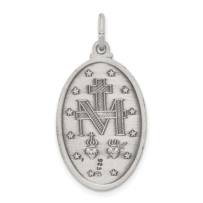 Sterling Silver Antiqued Miraculous Medal