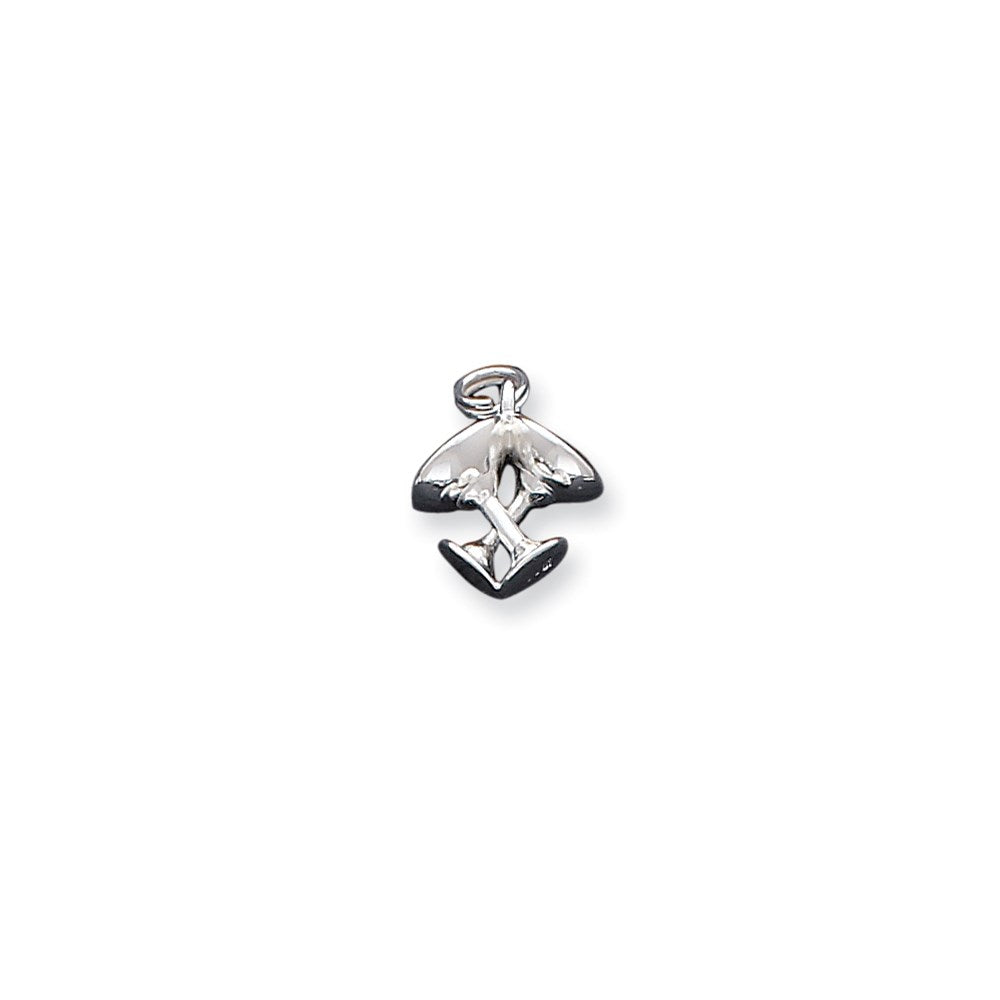 Sterling Silver Toasting Glasses Charm