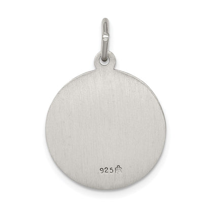 Sterling Silver Antiqued Saint Anthony Medal