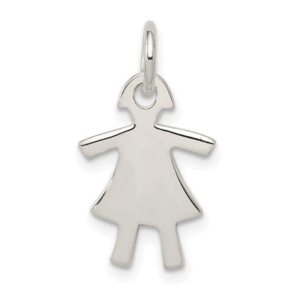 Sterling Silver Girl Charm