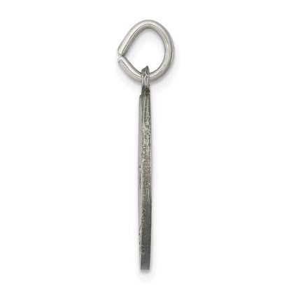 Sterling Silver Antiqued Confirmation Medal Charm