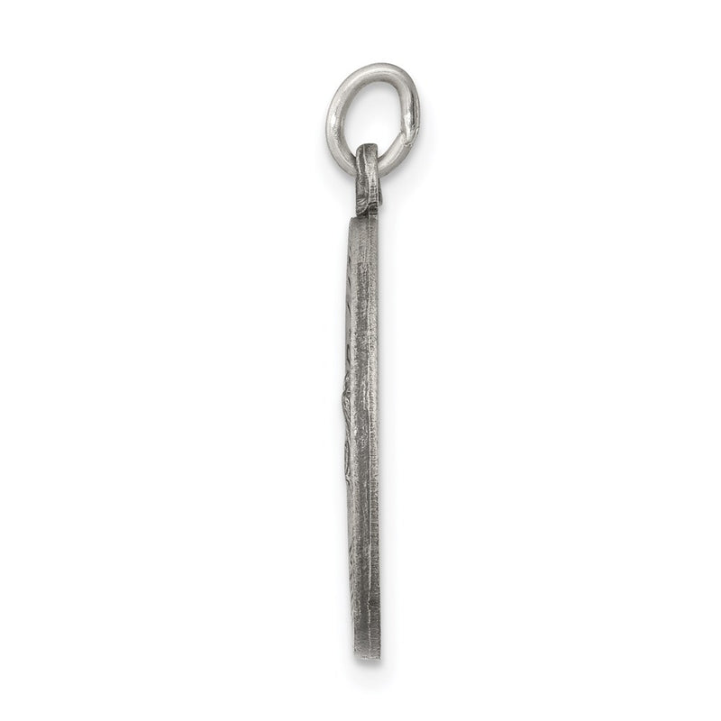Sterling Silver Antiqued Our Lady Of Guadalupe Medal