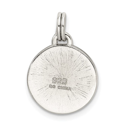 Sterling Silver Rhodium-Plated Four Leaf Clover Charm