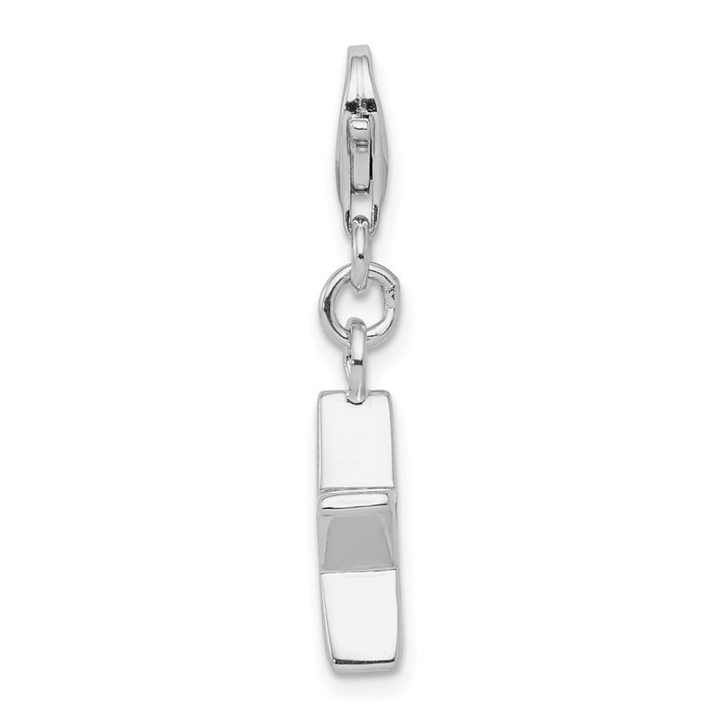 Sterling Silver Rhodium-Plated November Cz Birthstone Star Charm