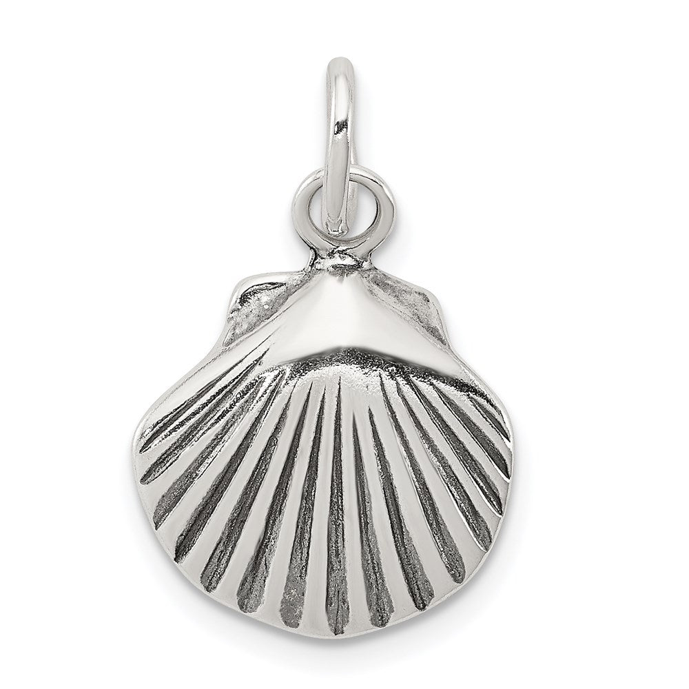 Goldia Winshell Sterling Silver Antiqued Sea Shell Charm | Goldia.com