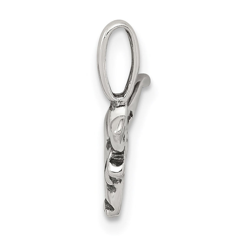 Sterling Silver Bull With Horns Pendant