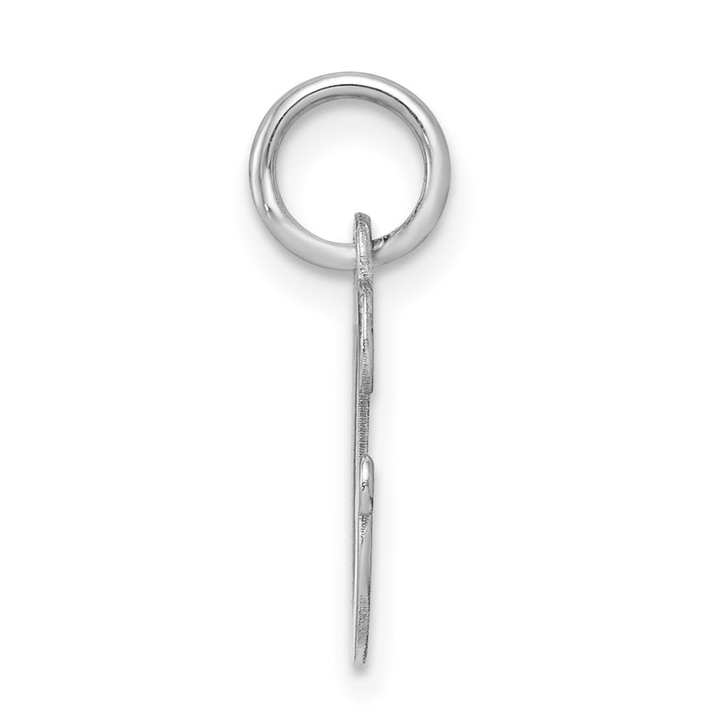 Sterling Silver Rhodium-Plated Letter G Initial Charm