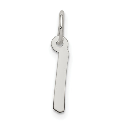 Sterling Silver Rhodium-Plated Letter I Initial Charm