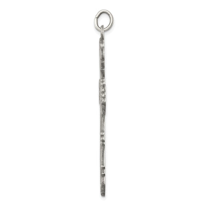 Sterling Silver Antiqued Cross Pendant