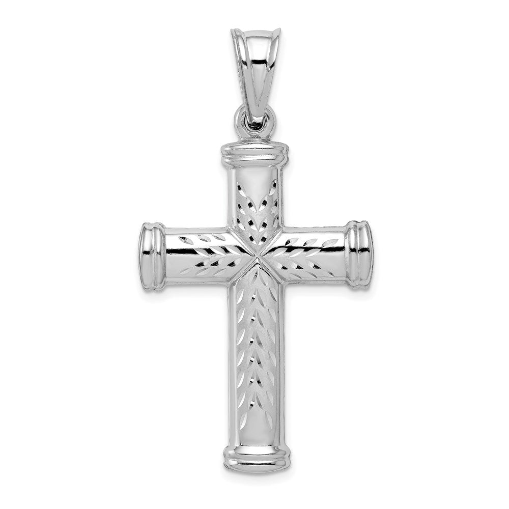 Sterling Silver Rhodium-Plated Latin Crucifix Pendant