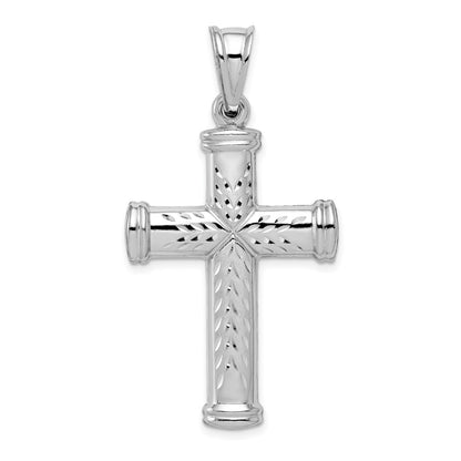 Sterling Silver Rhodium-Plated Latin Crucifix Pendant