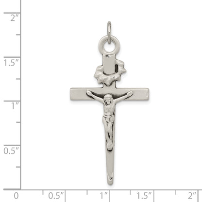 Sterling Silver Antiqued Crucifix Pendant