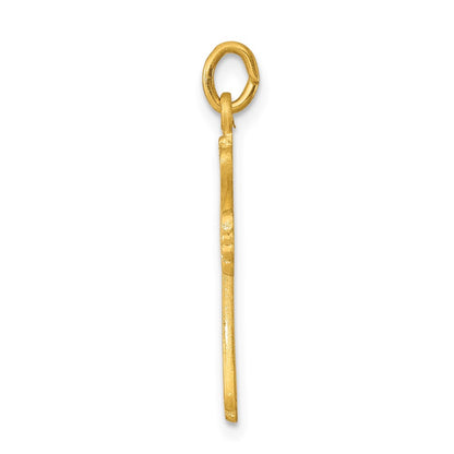 Sterling Silver & 24K Gold -Plated Cross Charm