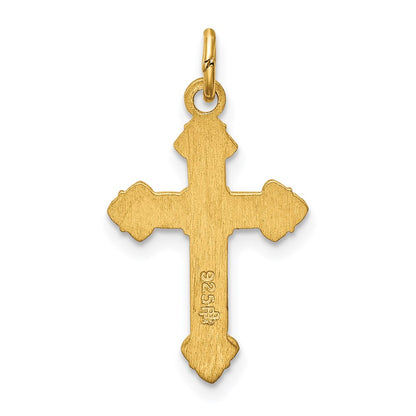 Sterling Silver & 24K Gold -Plated Inri Crucifix Charm