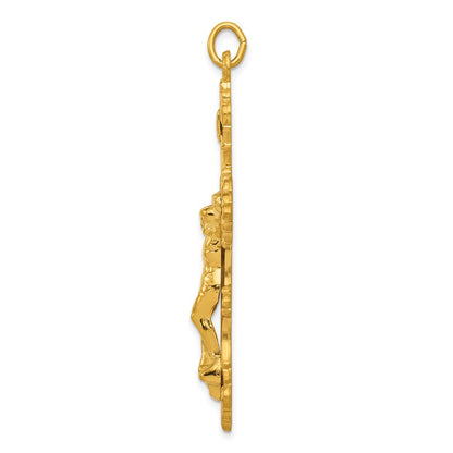 Sterling Silver & 24K Gold -Plated Inri Crucifix Pendant