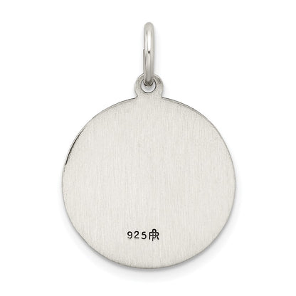 Sterling Silver Antiqued Holy Family Medal