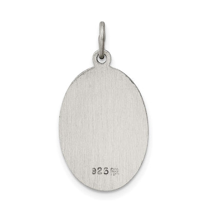 Sterling Silver Antiqued Sacred Heart Of Jesus Medal