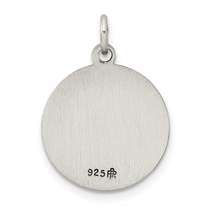 Sterling Silver Antiqued Divino Nino Medal (Divine Infant Jesus)